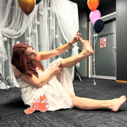 Me as ariel at a party